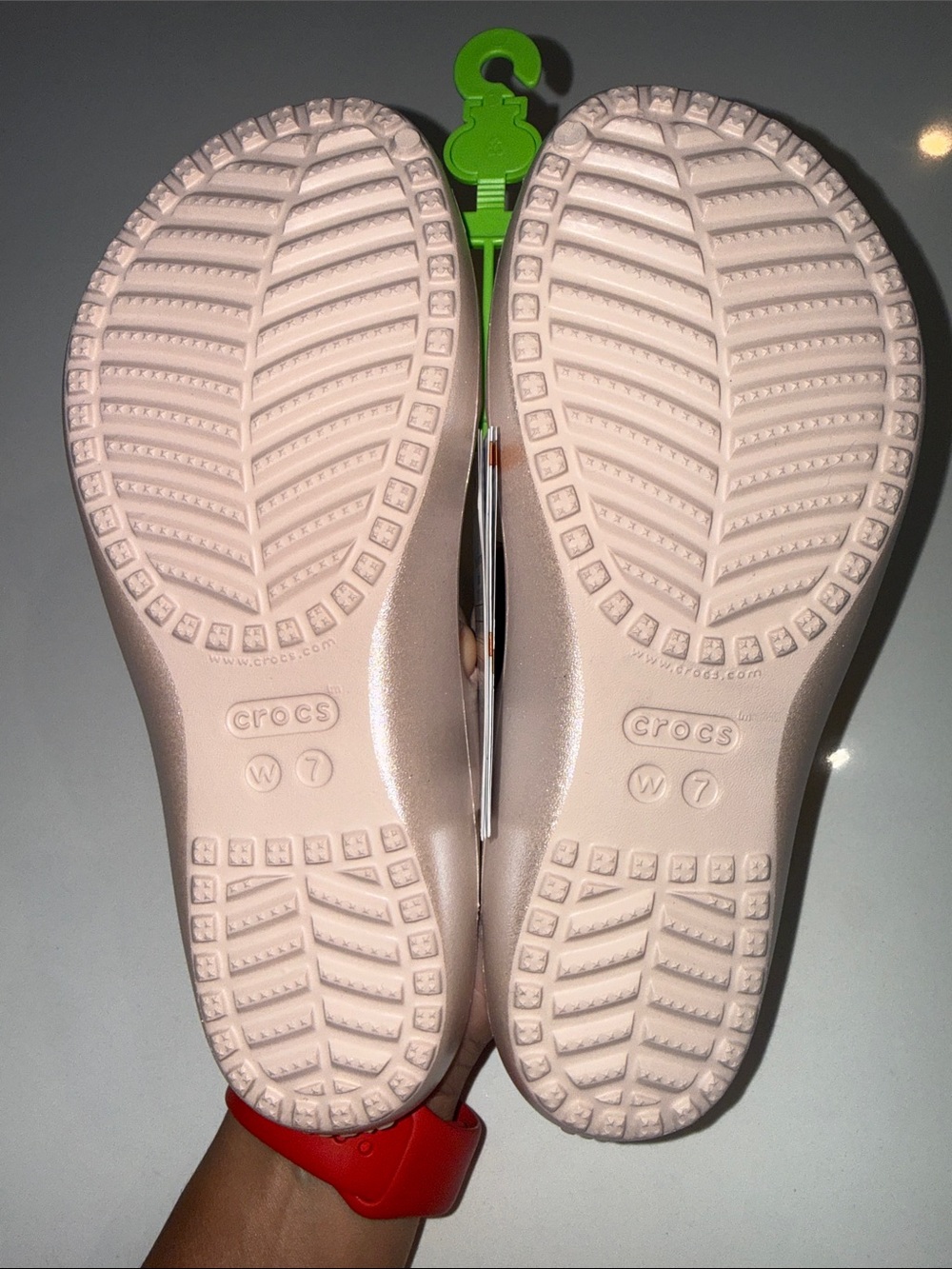 NWT CROCS Kadee ll Shimmer Slide Sandals | Size 7 - Picture 7 of 7